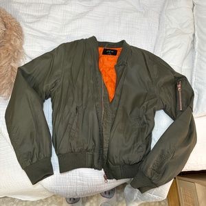 Green Bomber Jacket